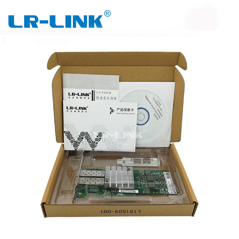 LR-LINK 6822XF-2SFP + PCI-E X8 Mellanox ConnectX-3 Dual Optical 10Gb Ethernet Kartu Antarmuka Jaringan Serat Server Adaptor LAN NIC