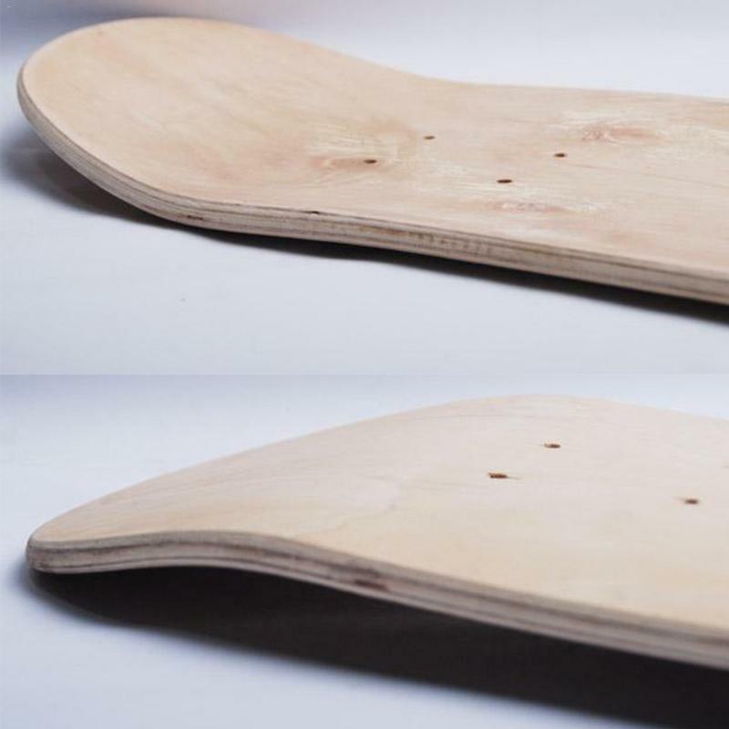 Cubierta de monopatín DIY de 8 pulgadas, construcción de madera de arce de 8 capas de alta calidad, forma cóncava doble, Longboard totalmente personalizable