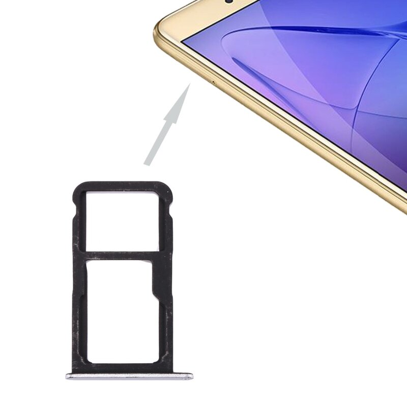 IPartsBuy Neue für Huawei Ehre 8 Lite / P8 Lite 2017 SIM Karte Tray & SIM / Micro SD Karte tablett