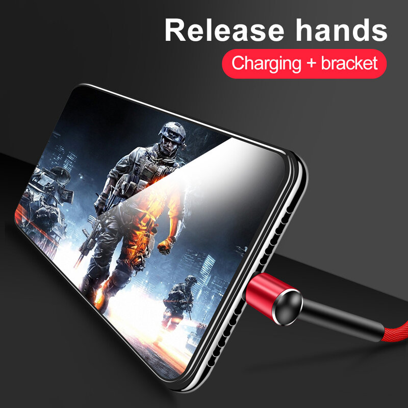 Câble USB Type C Marjay chargeur rapide à 90 degrés câble type-c pour Samsung S9 S10 Xiaomi mi9 Huawei P30 Pro cordon de USB C pour téléphone portable
