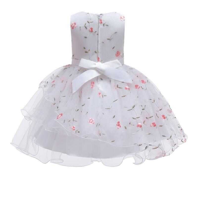 2019 nuevo de Navidad niñas princesa fiesta vestidos para fiesta de moda bebé rosa Tutu vestido de las niñas vestido de boda Vestido de niños