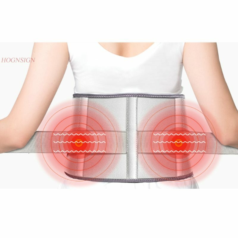Cinturón de soporte Lumbar eléctrico para hombres y mujeres, calefacción de cintura, moxibustión cálido, carga de disco, fiebre, dolor de espalda, masajeador, herramienta de cuidado IA