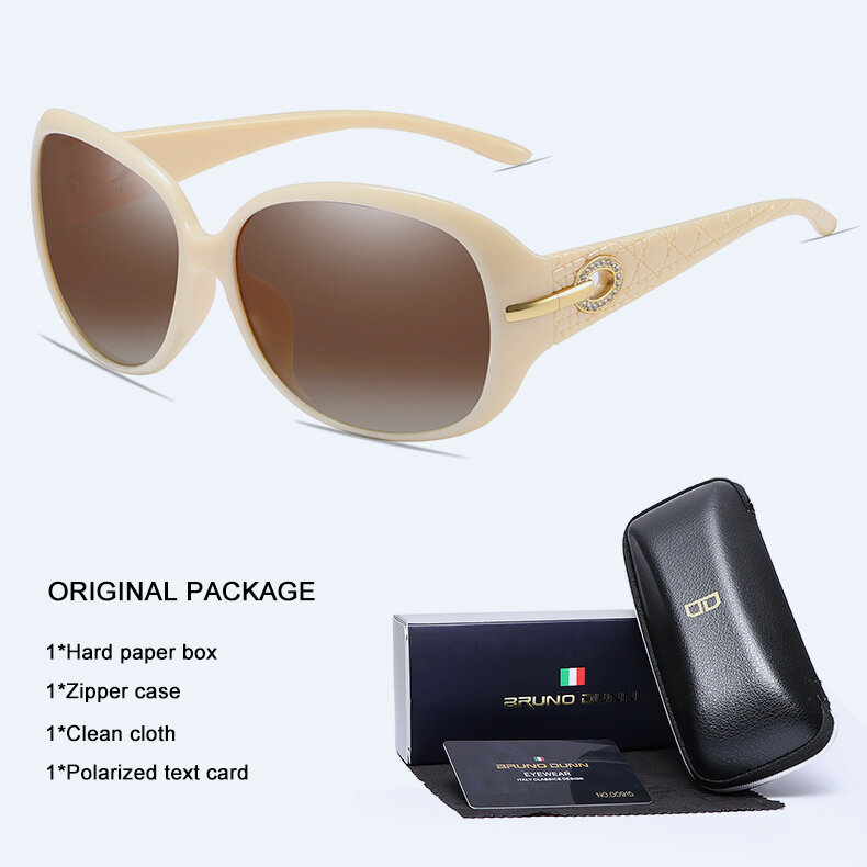BRUNO DUNN 2019 Design HD Polarized Sunglasses Womens Lady Elegant Sun Glasses Female Driving Sunglases oculos feminino de sol