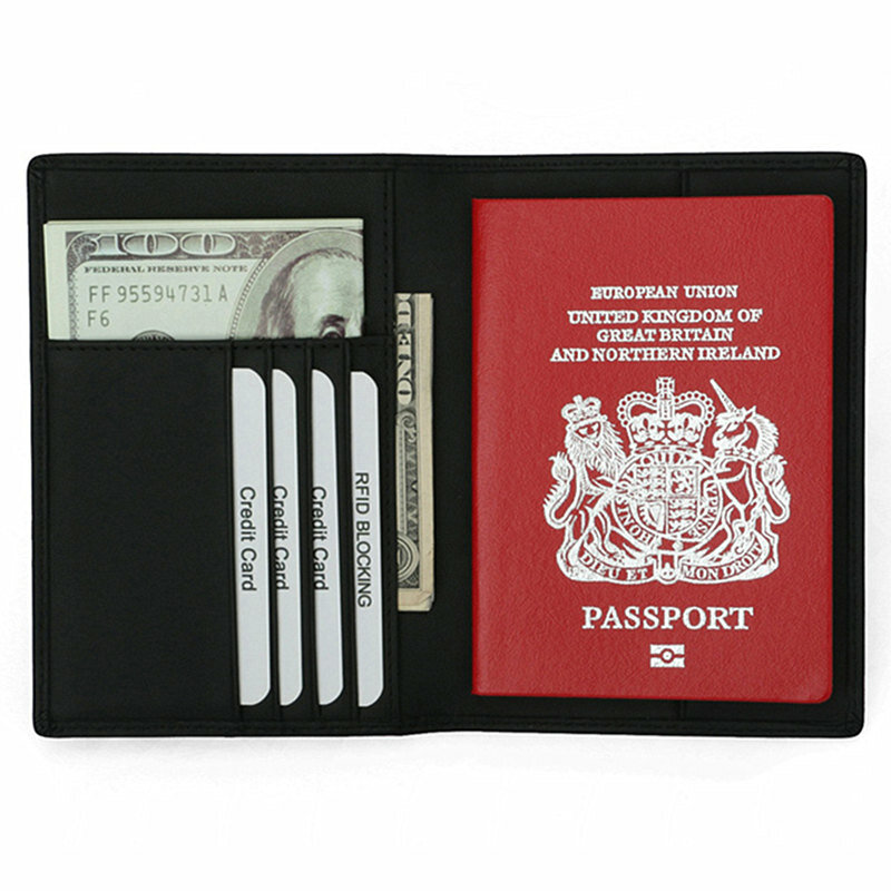ZOVYVOL-محفظة جواز سفر من الجلد الطبيعي 2019 للنساء والرجال ، محفظة جواز سفر هولندا ، حامل بطاقات الائتمان