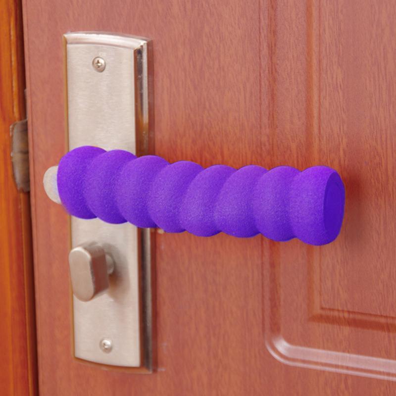 Essebtial Baby Children Safety Door Handle Spiral Anti-Collision Knob Home Candy Color Decorative Safety Doorknob Pad Cases