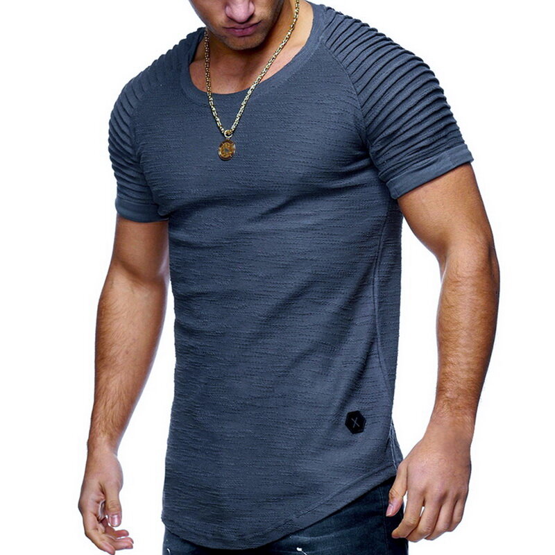 Shujin camisa masculina 2020 verão moda com capuz estilingue manga curta camiseta masculina magro masculino topos masculino mais tamanho 3xl