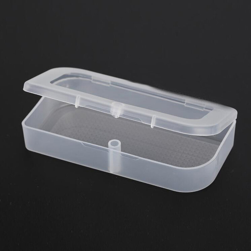 بيضاوي الشكل البلاستيك واضح شفاف التخزين الإلكترونية أجزاء المسمار الخرز صندوق جمع الحاويات المنظم