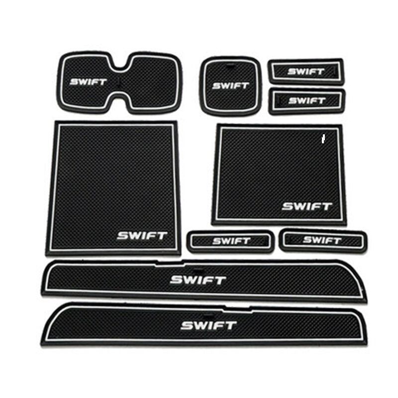 OVERE – tapis de porte de voiture, fente de porte, boîte de rangement, accessoires pour Suzuki Swift 2005-2012 2013 2014
