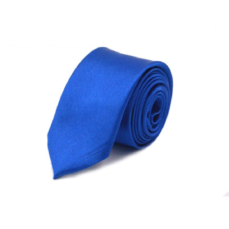 HOOYI 2019 Männer Slim Krawatte einfarbig Royal Blau Krawatte Polyester Günstige Schmale Krawatte 5 cm breite 36 farben