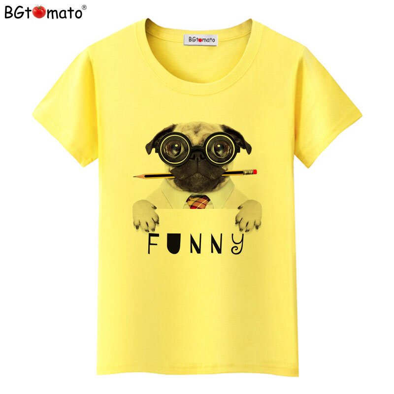 BGtomato Забавные Рубашки с собаками женские футболки оригинальный бренд хорошее качество удобная одежда Дешевые Продажи брендовые футболки горячая Распродажа