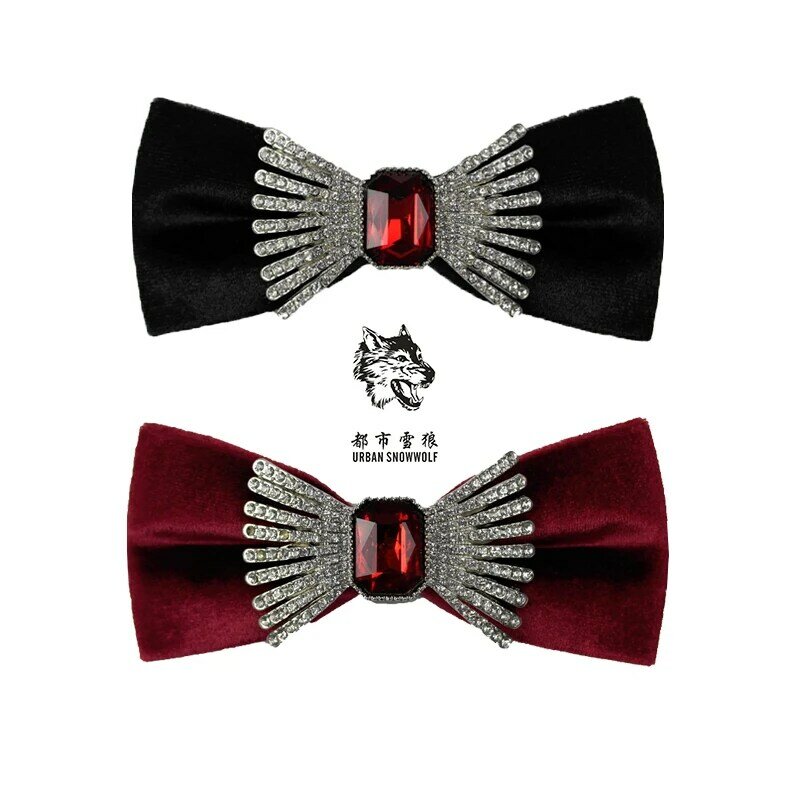 New Free Shipping men's male fashion casual man high-end ruby knot bow tie fashion gown dress accessory necktie Headwear velvet