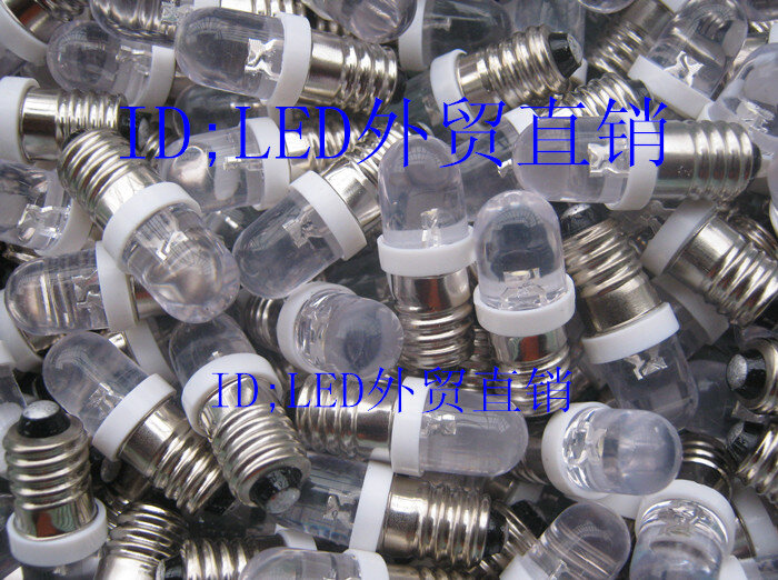 Bombilla LED E10, 3V, 4,5 V, 5V, 6,3 V, 8V, indica bombillas pequeñas en experimento físico