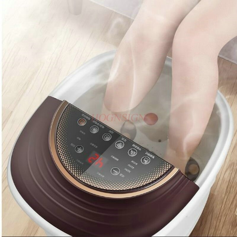 Elektryczny masażer do stóp automatyczny masaż stóp gorąca podeszwowa beczka Footbath elektroniczna wtyczka ogrzewanie domowe bańka umywalka głęboka