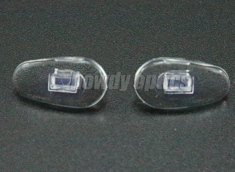 100pcs Eyeglasses PVC Nose Pads Size 14mm  Push-in Type Glasses Accessories
