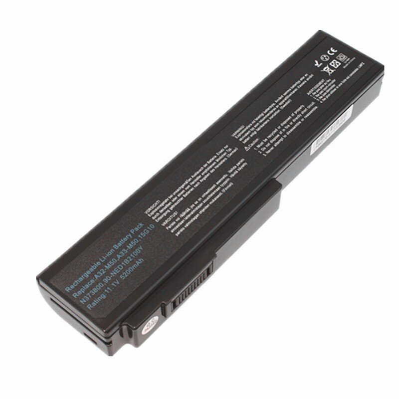 New bateria Do Portátil Para Asus G50 G51 M50 M60 N43 N53 N53D N53DA X55 X57 X64