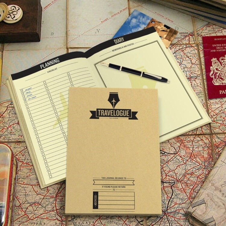 New Hot Travelogue Scratch World Map Travel Tips Book Journal Log Notebook Tourist Gift