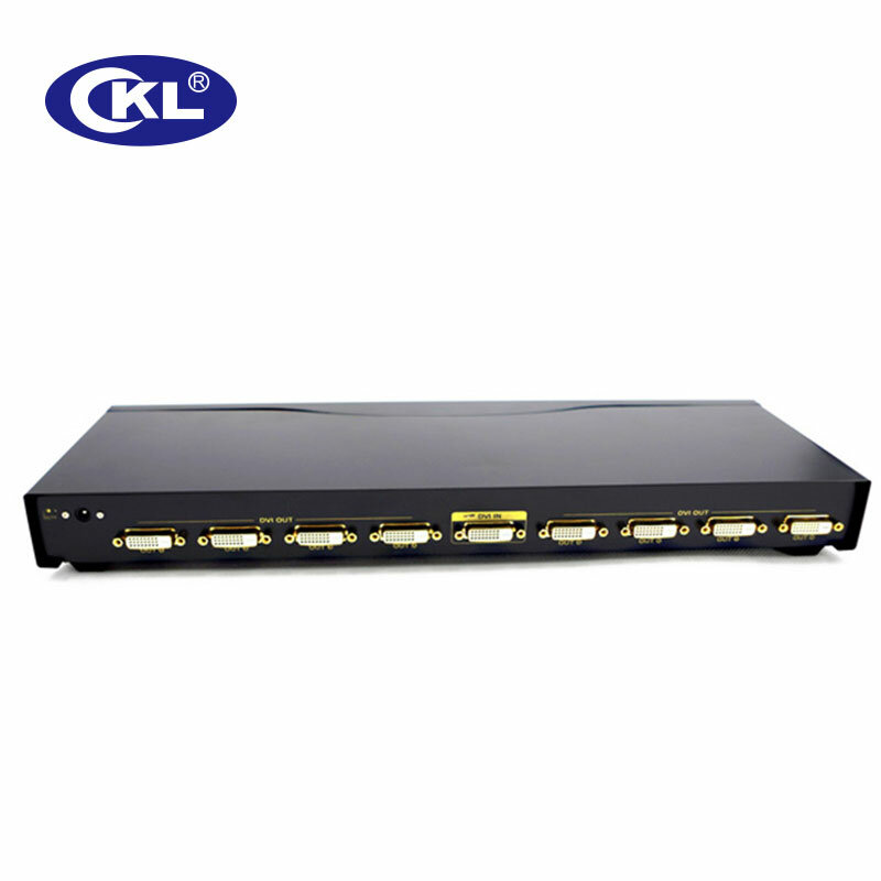 CKL 8 Port DVI Splitter 1x8 DVI Hộp Phân Phối Hỗ Trợ OSD Phím Nóng Để Lựa Chọn DDC DDC2 DDC2B 1920*1080 DVI-98E
