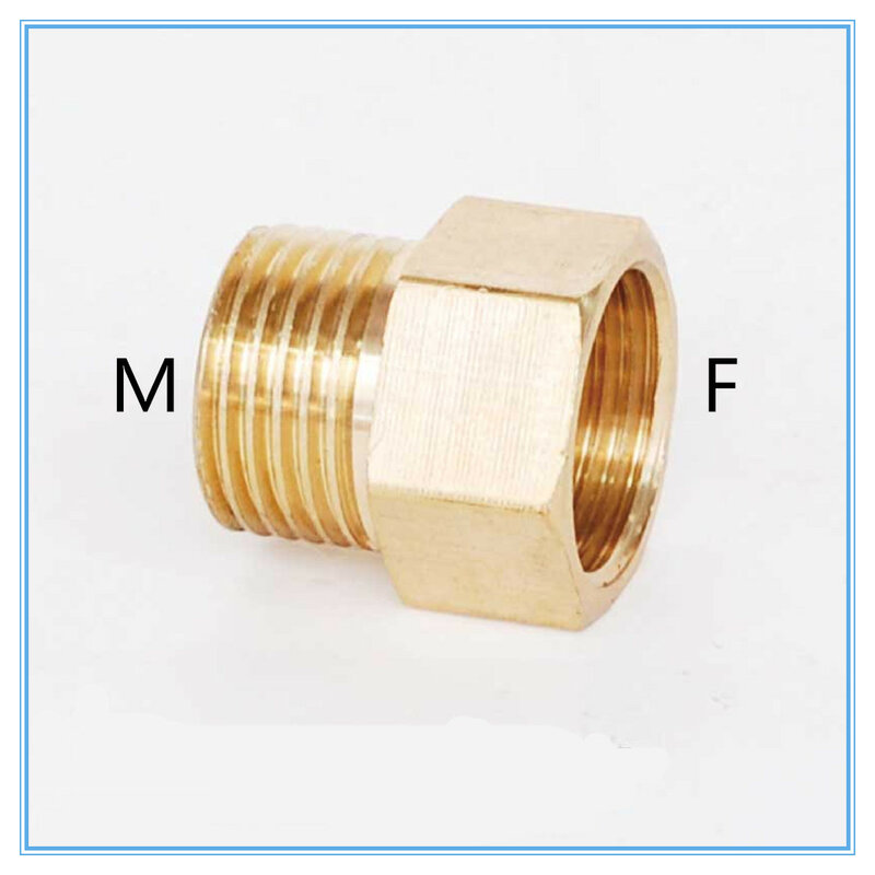 Adaptador de acoplador de bronze macho para fêmea, adaptador de engate de tubulação em cobre m/f 1/4 ", 5/8", 7/8 ",1/2"