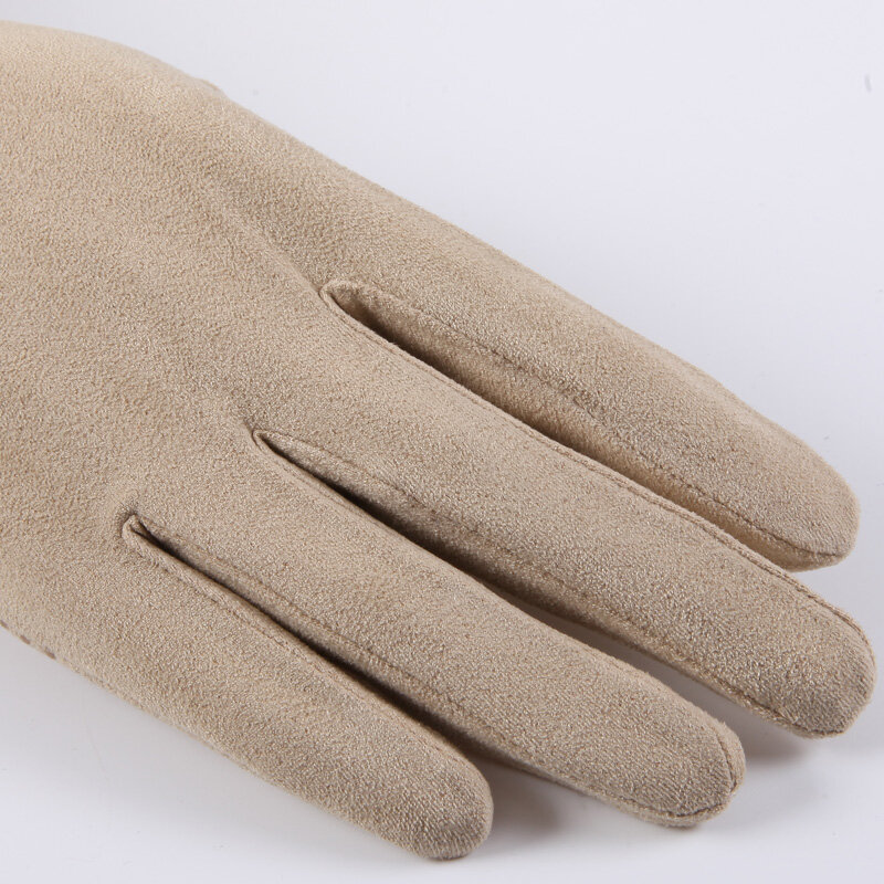 New Suede Sunscreen Gloves Men And Women Summer Thin Section Non-Slip Driving Sweat-Absorbent Gloves Touch Screen SZ008W-5