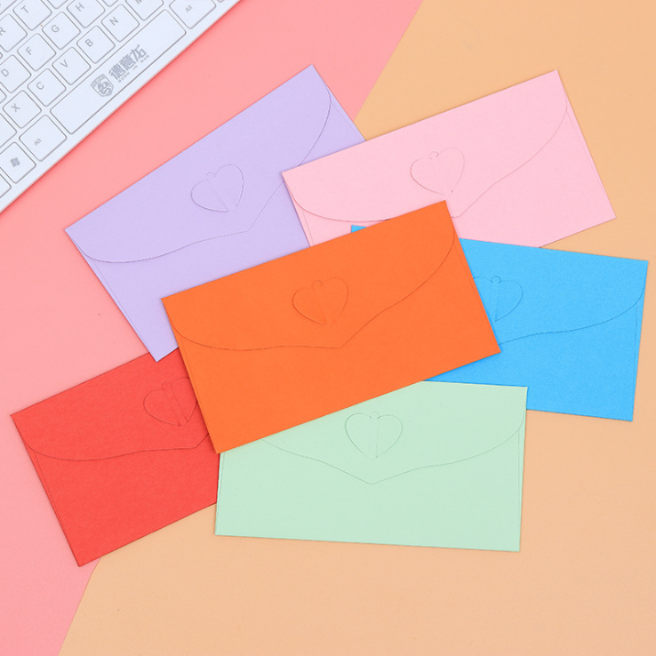 30pcs/lot New creative Western romantic love clasp envelopes Wedding invitation Student letter candy color decorative Paper Set