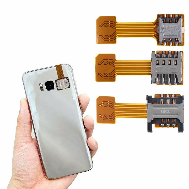 Adaptador Micro SD Doble tarjeta SIM Dual híbrido para Android extensor para teléfono Nano Mic