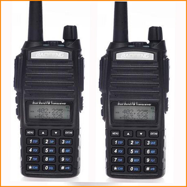 2 Pcs Walkie Talkie Pair Ham Radio Station Baofeng Uv82 For Hunting CB Radio HF Portable Walkie Talkie Two Way Radio Long Range