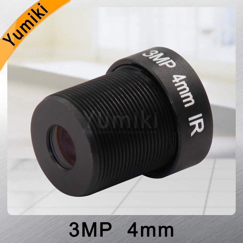 Yumiki 3.0 Megpixel MTV M12 4mm 3MP HD CCTV Lensa Kamera IR HD Kamera Keamanan Lensa Iris Tetap