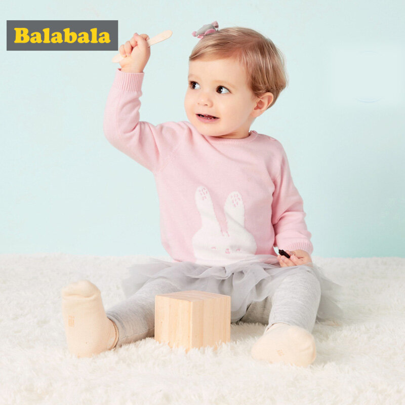 Balabala Sweater for Baby Boy Cotton Autumn Winter Infant Boys Sweater Lovely and Cute Animal Pattern Sweater Newborns Baby Boys