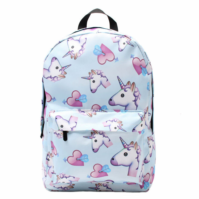 Deanfun 3pcs Set Backpack Unicorn Printing Cute Shoulder