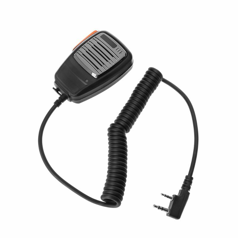 2 Pin PTT Handheld Lautsprecher Mic Mikrofon Für Baofeng Kenwood TYT Radio Gerät
