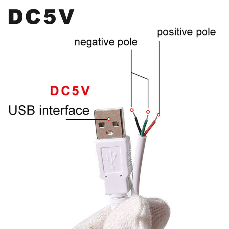 Atenuador LED DC5V USB, línea de extensión de fuente de alimentación de atenuación, ajuste continuo para lámpara LED de escritorio, lámpara colgante de cable, bombilla LED regulable