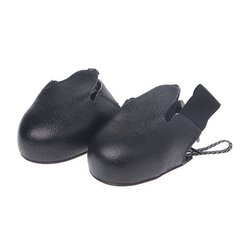 Zapatos de seguridad impermeables de alta calidad para el trabajo, cubierta antigolpes, tapa de punta de acero ligera portátil para visitante, 1 par
