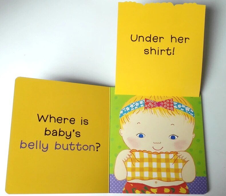 베스트 셀러 도서 어디 아기의 배꼽 영어 그림책 아기 선물