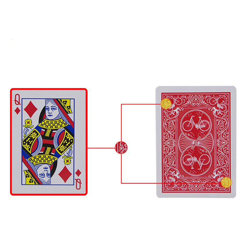 Magie Karten Markiert Stripper Deck Spielkarten Poker Zaubertricks Close-up Street Magic Trick Kind Kind Puzzle Spielzeug g8277