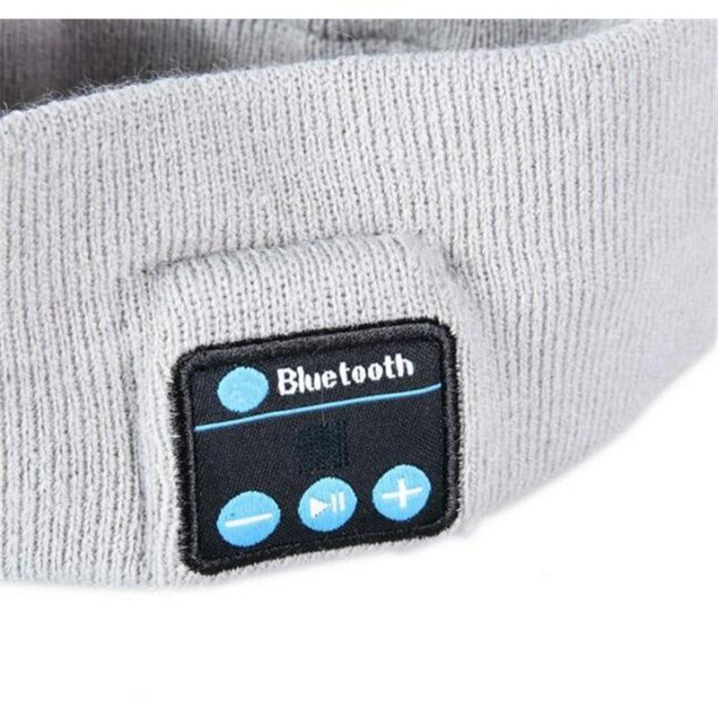 Bonnet tricoté sans fil Bluetooth V4.2, 200p, casque stéréo, écouteurs, sommeil, mains libres, musique intelligente, magique, haut-parleur Mp3, micro