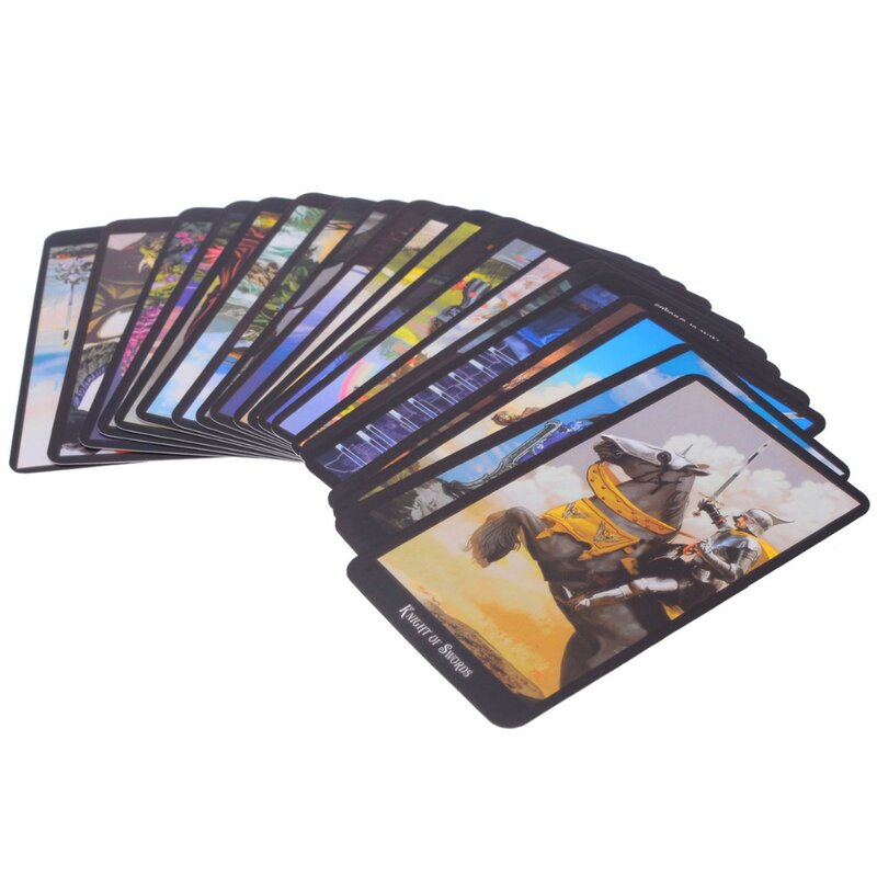 Cartas de cubierta de Tarot juego de mesa mítico 78 cartas de divinación leer el destino mítico divinación para juegos de cartas de La Fortuna edición en inglés