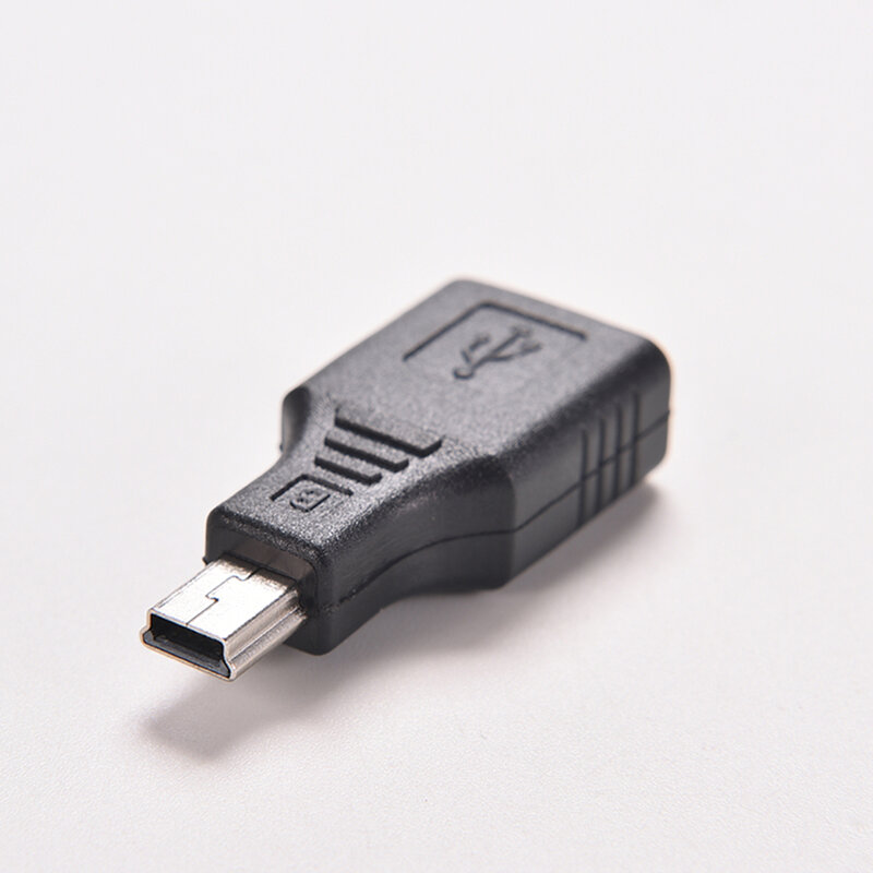 2 sztuk USB 2.0 A kobieta na Mini USB B 5 Pin męski Adapter konwerter zmieniacz czarny 4*1.7*0.9cm