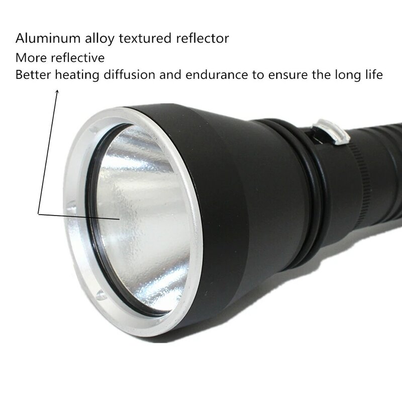 XHP70.2 светодиодный фонарик для дайвинга, 4200 люмен, светильник/белый свет, тактическая подводная лампа, водонепроницаемый фонарь
