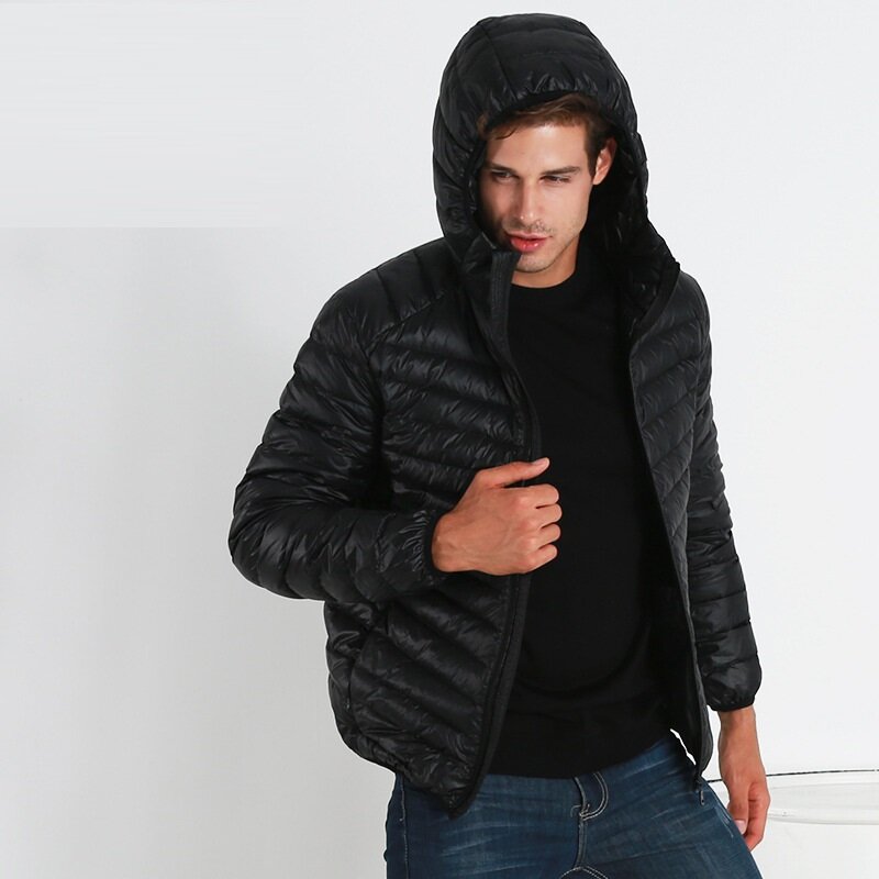 NewBang – veste légère à capuche en duvet de canard pour homme, Parka Ultra légère, Portable, coupe-vent et chaud, avec plumes