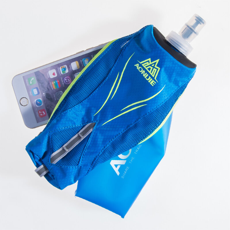 AONIJIE E908 Running Hand-held Water Bottle Kettle Holder Wrist Storage Bag Hydration Pack Hydra Fuel Soft Flask Marathon Race