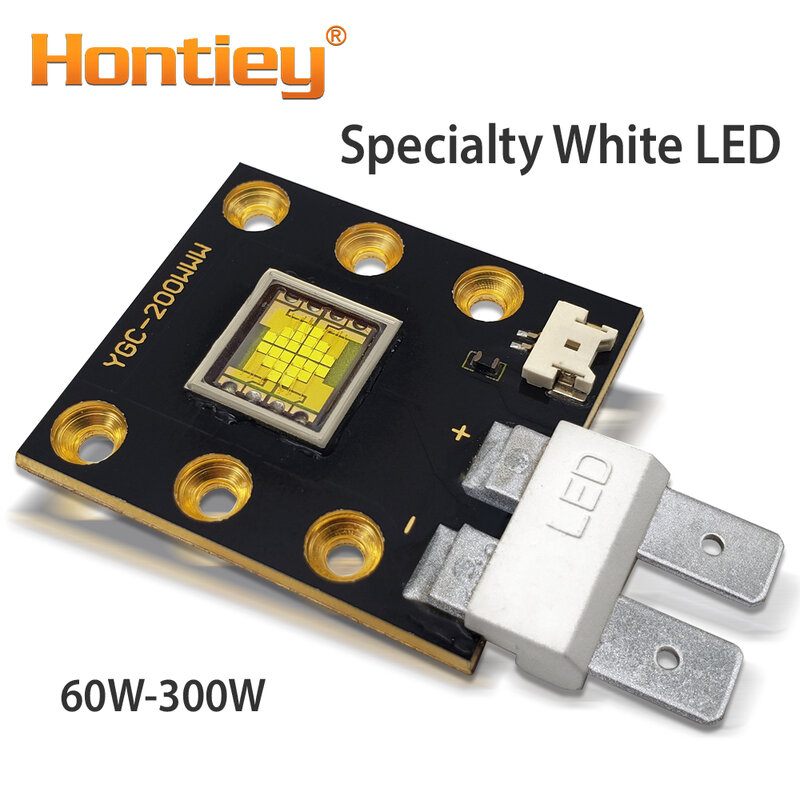 Hontiey, Cuenta de luz LED 60 75 90 150 180 200 250 300 W, Chip blanco especial para arquitectura escénica, proyector de bombilla luminosa