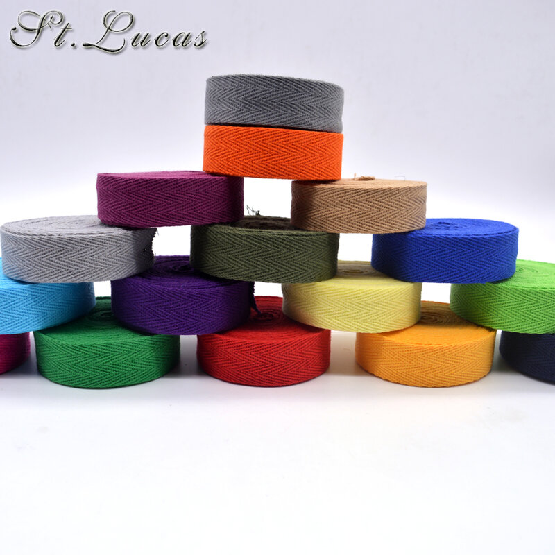 DIY New coloré 10mm chevron 100% coton ruban sangle hareng bonebinding bande dentelles pour les accessoires d'emballage