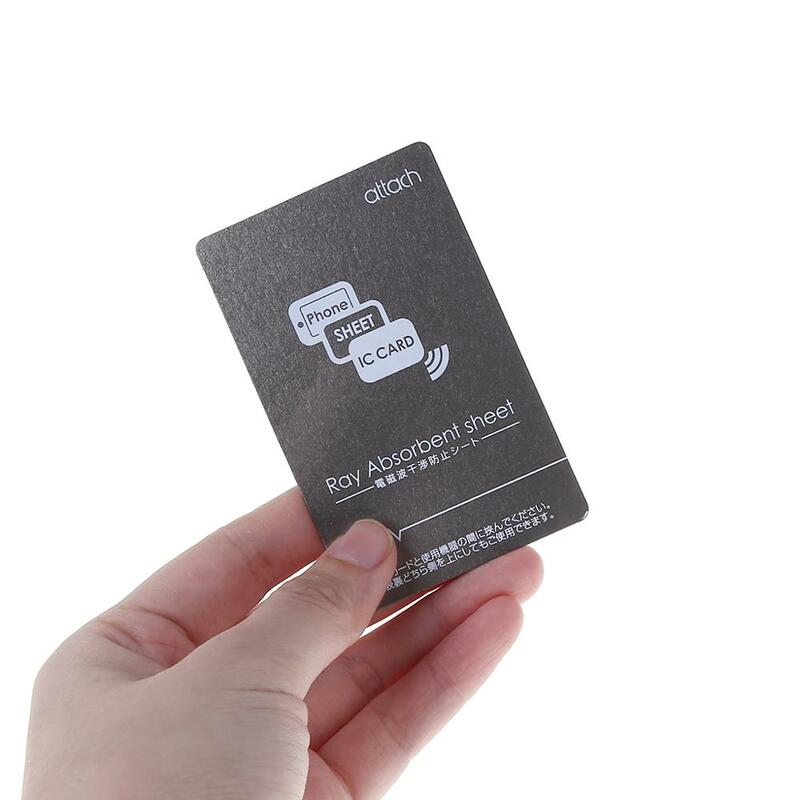 Grigio Anti-Magnetica di Metallo NFC Sticker Paster per il iPhone Del Telefono Delle Cellule di Bus Scheda di Controllo di Accesso Della Carta IC di Protezione Forniture