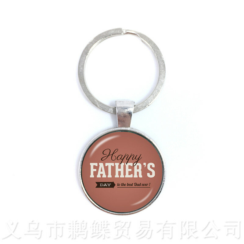Great Father Men Keychains 15 Styles For High Quality Happy Father's Day Gifts Handmade Jewelry Keyring