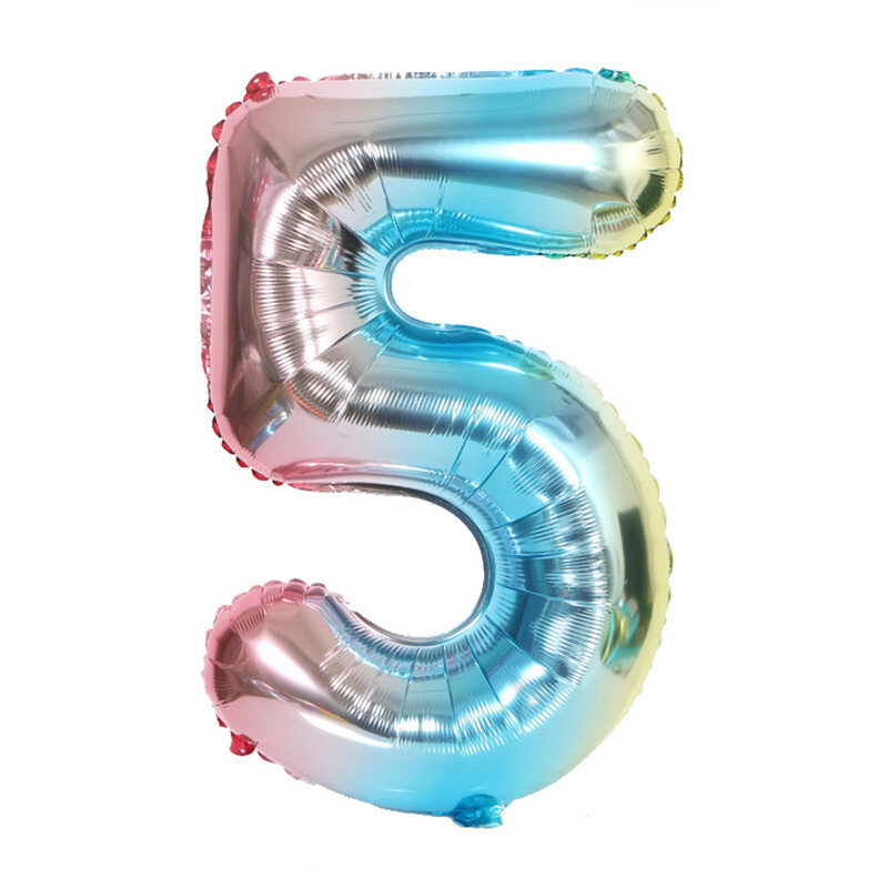Número de 32 polegadas balão 1 2 3 4 5 6 7 8 número dígito folha de hélio ballons baby shower festa de aniversário decoração de casamento bolas suprimentos
