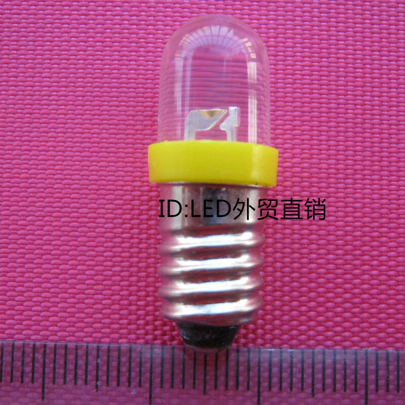 لمبة المصباح LED E10 3V 4.5V5V 6.3V 8V E10 ، لمبات صغيرة في تجربة جسدية