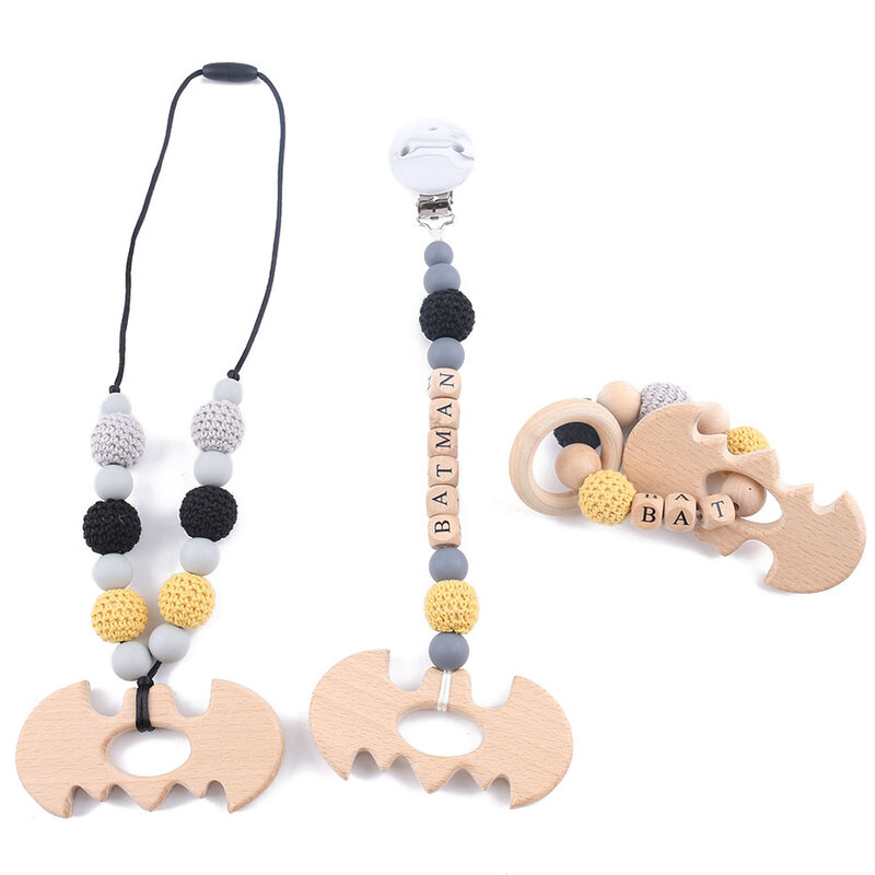 12mm 10pc Holz Englisch Brief Perlen Baby Zahnen Kauen Spielzeug DIY, Der Pflege Armband Halskette Geschenke Kinder Waren spielzeug