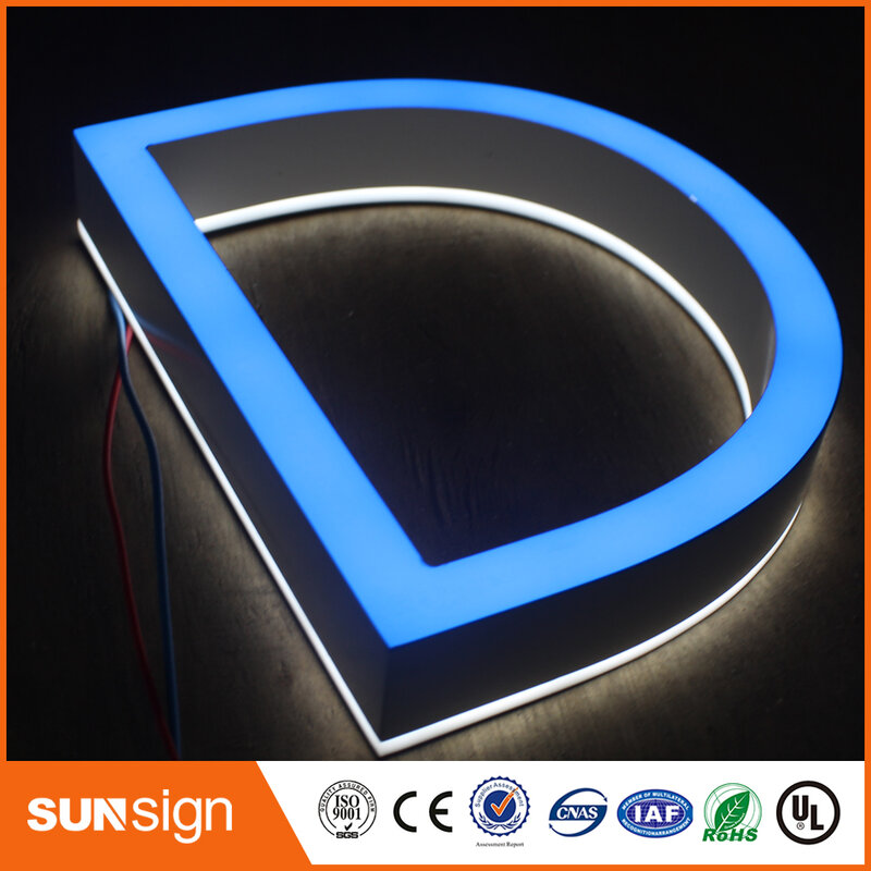 Акриловый 3D знак на заказ для наружной рекламы, вывеска со светодиодными буквами