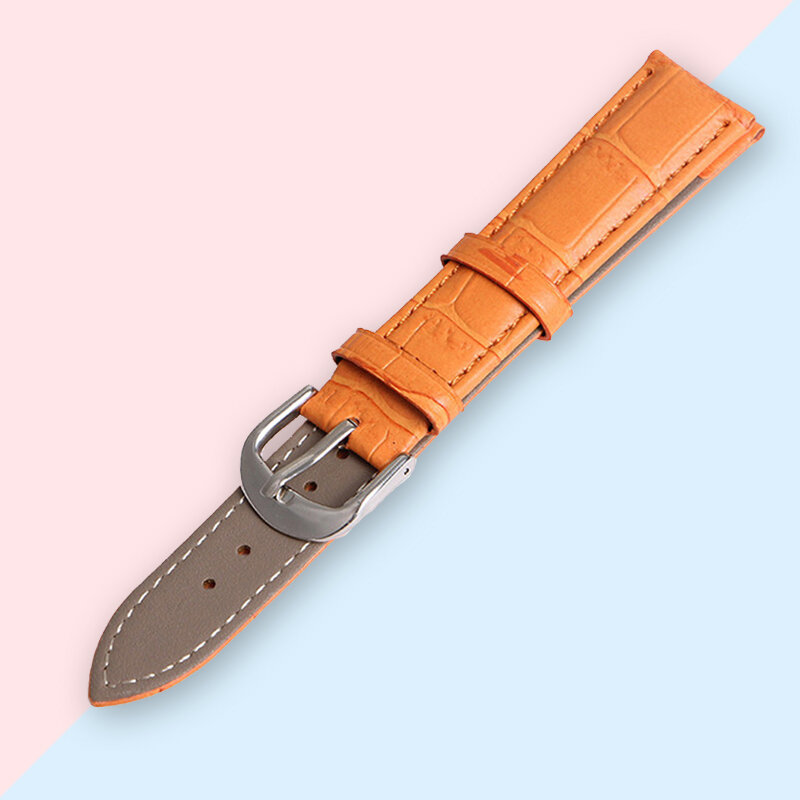 Pulseira de relógio de couro 20mm 22mm pulseiras de relógio masculino mulher genuína pulseira de relógio 18mm 16mm 14mm 12mm fivela relógio de pulso cinto marrom