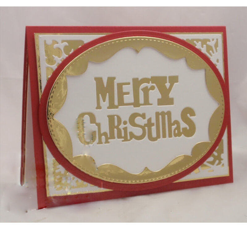 Un troquel de corte navideño para álbum de recortes DIY, tarjeta de decoración hecha A mano, álbum de fotos, plantilla de relieve